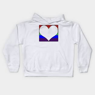 LGBT Heart Block Kids Hoodie